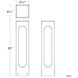 Altar 12 7.9 watt Black Bollard Light in 2700K Warm LED, WAC Landscape