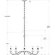 Saxon 5 Light 33.25 inch Saddle Tan Chandelier Ceiling Light, Small
