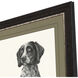Canine Gaze / Canine Watch Black and Beige and Neutral Framed Art