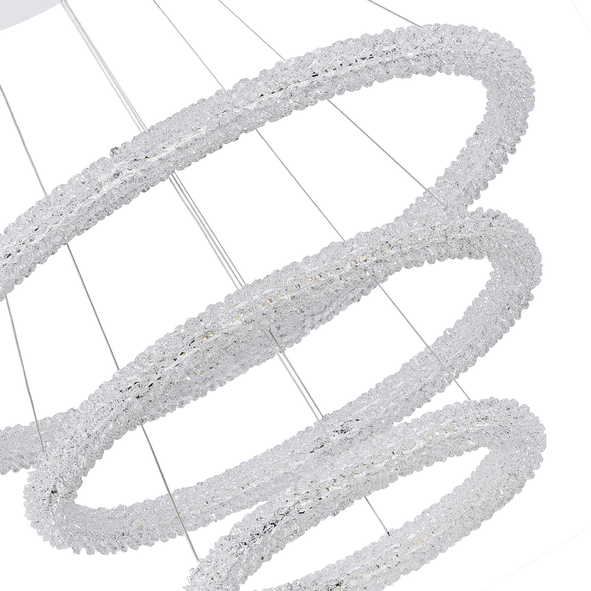 Arielle LED 32 inch Chrome Down Chandelier Ceiling Light