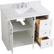 Moore 42 X 22 X 34 inch White Vanity Sink Set