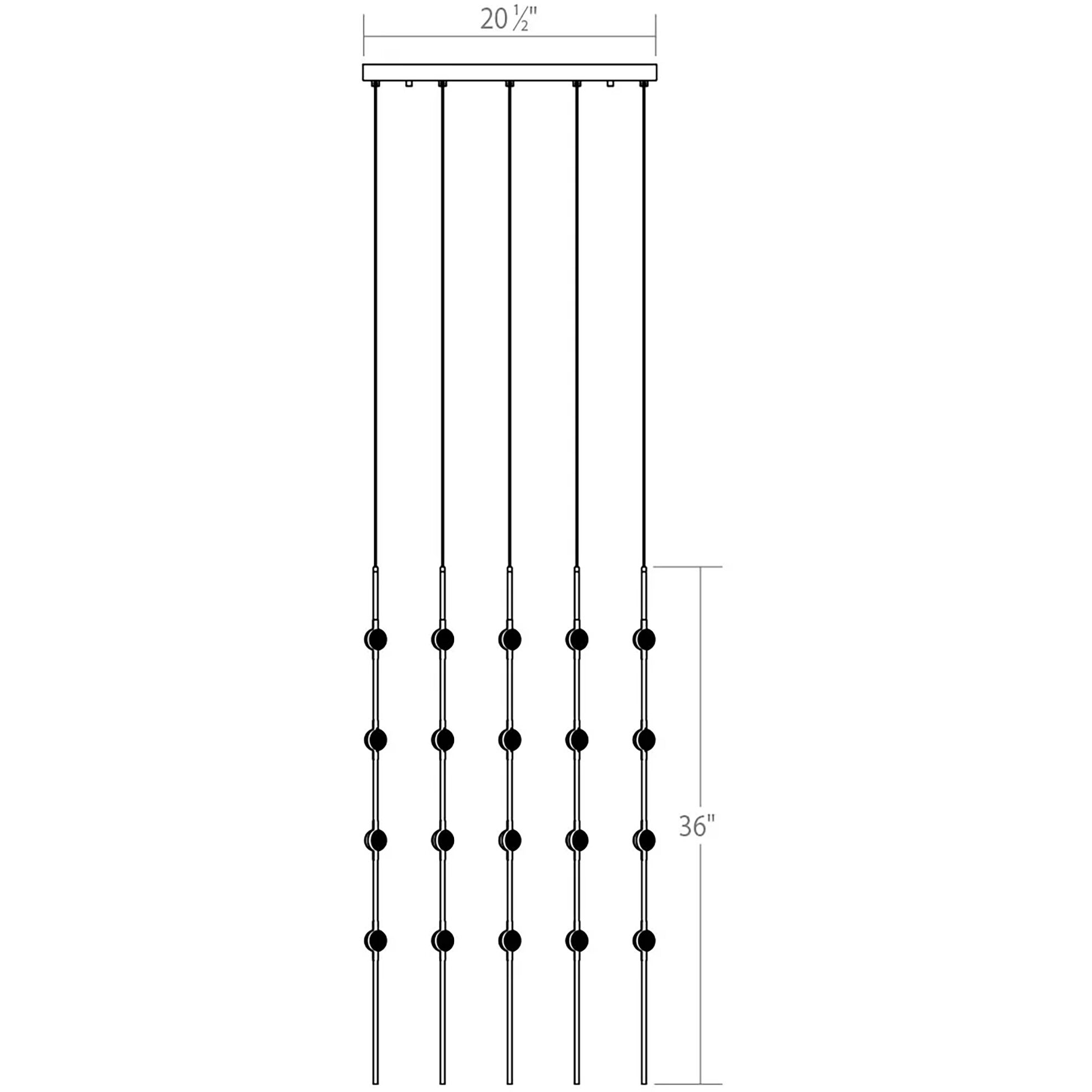 Constellation Cosmic Cube LED 20.5 inch Satin Nickel Chandelier Ceiling Light in 2700K, Clear Faceted Acrylic, 10 FT. Cord