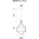 Alethia 1 Light 10 inch Black Down Pendant Ceiling Light