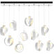 Riza 10 Light 12.2 inch White Pendant Ceiling Light