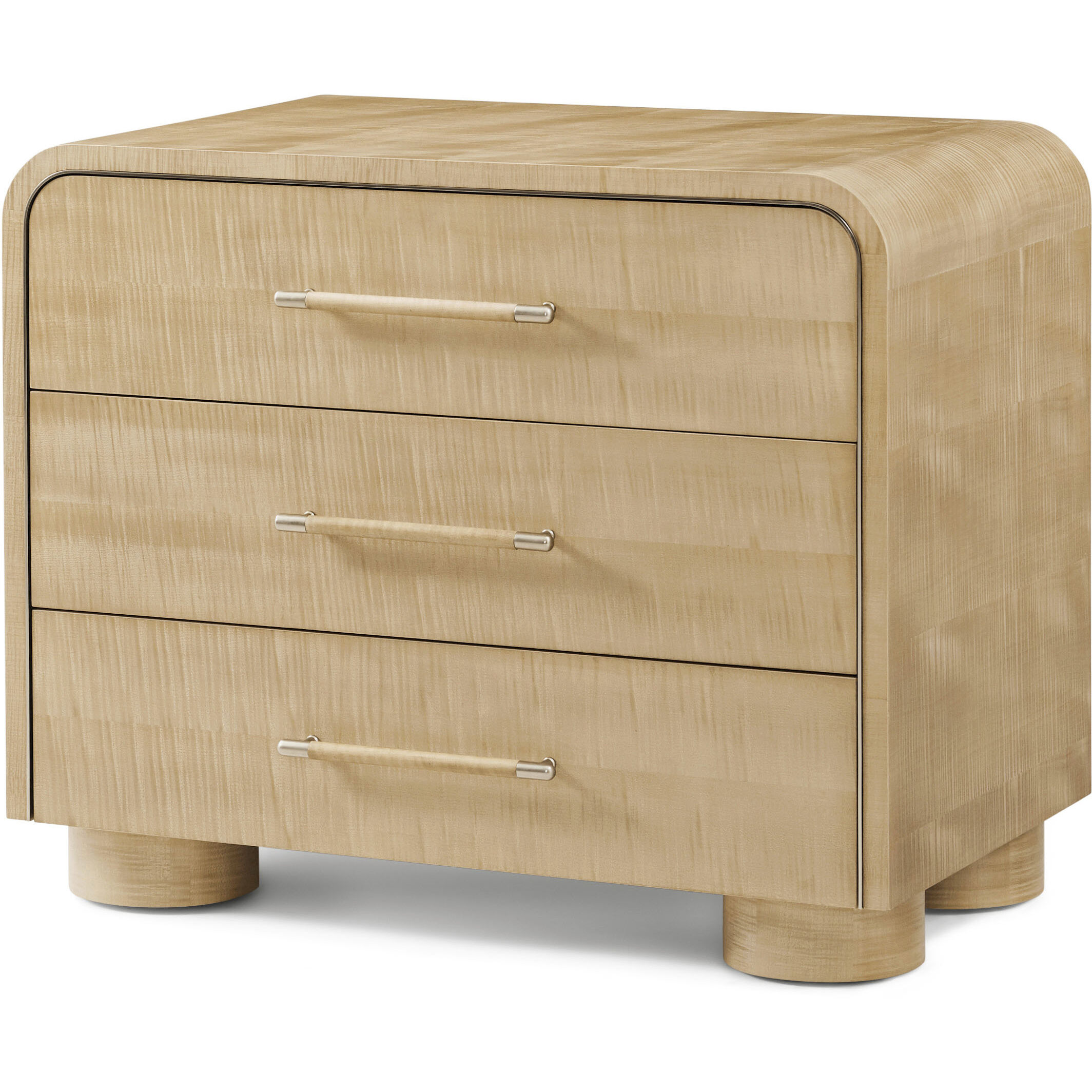 Origins 34 X 28 inch Sesame Nightstand, Wooden, 3-Drawer