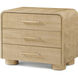 Origins 34 X 28 inch Sesame Nightstand, Wooden, 3-Drawer