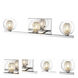 Auge 3 Light 23.23 inch Chrome Vanity Wall Light in G9