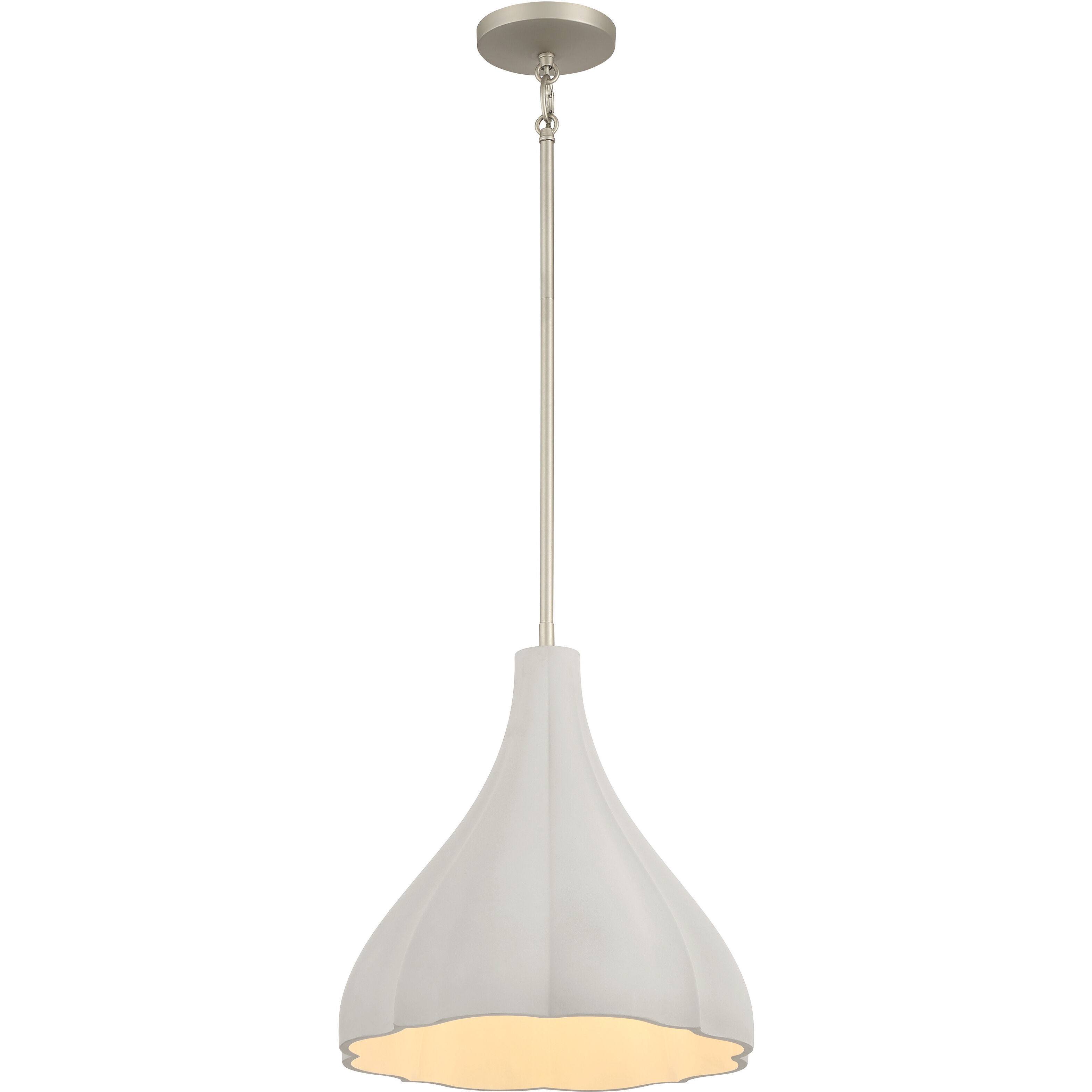 Sima 1 Light 12.25 inch Burnished Nickel Pendant Ceiling Light