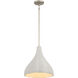 Sima 1 Light 12.25 inch Burnished Nickel Pendant Ceiling Light