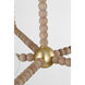 C&M by Chapman & Myers Fiona 5 Light 39 inch Gild Chandelier Ceiling Light in LED