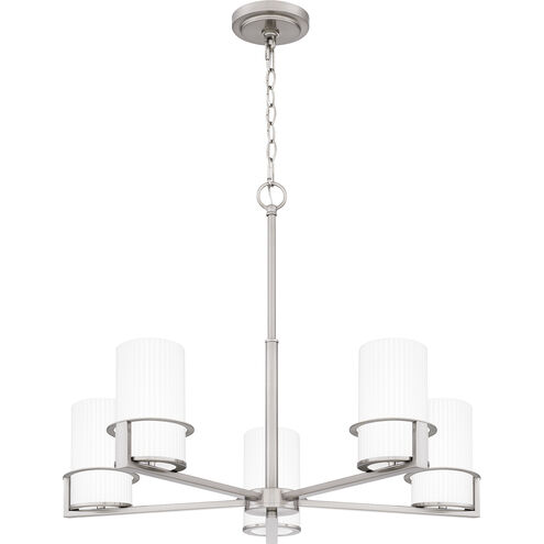 Seymour 5 Light 26.75 inch Brushed Nickel Chandelier Ceiling Light