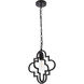 Sandara 1 Light 11 inch Black Pendant Ceiling Light