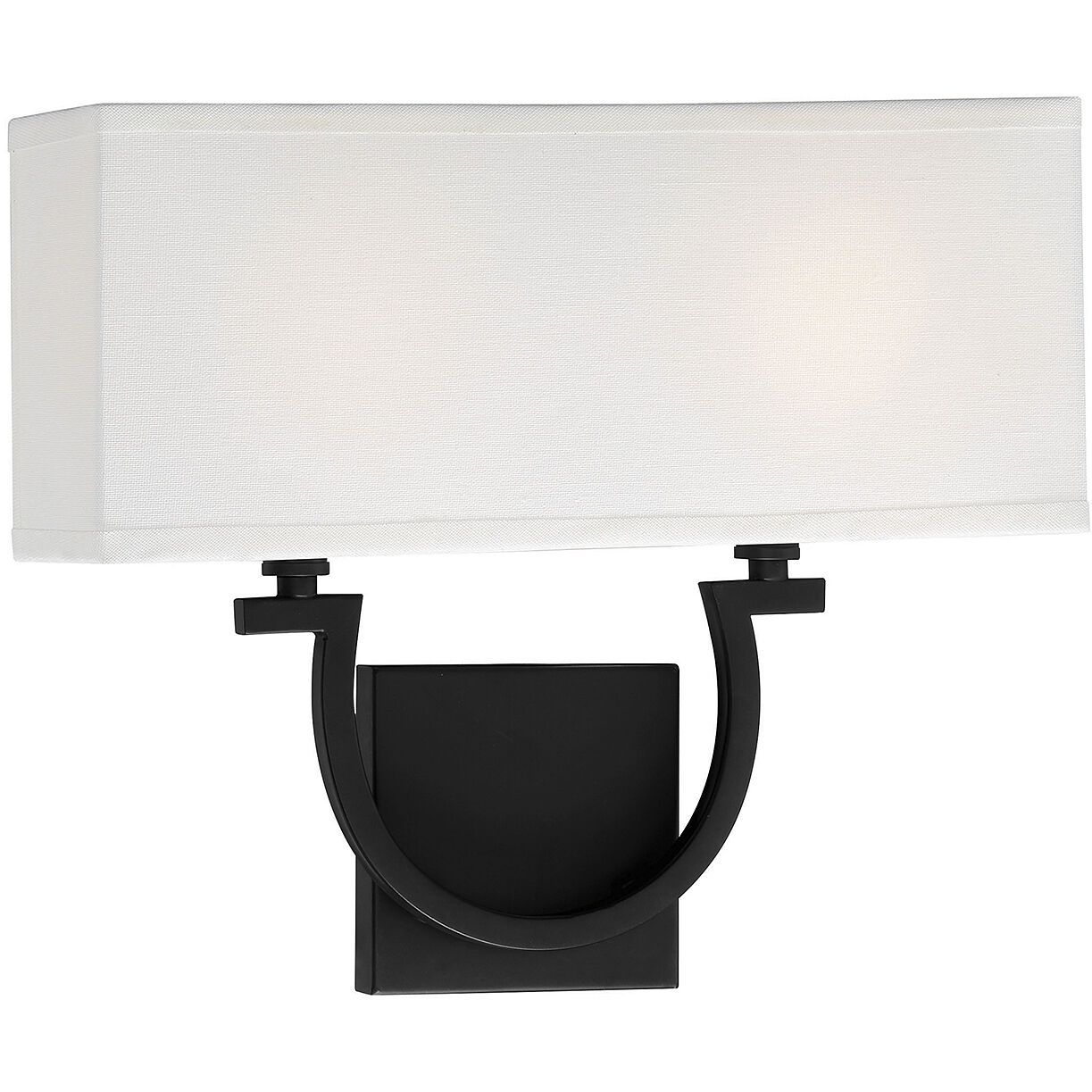 Rhodes 2 Light 14 inch Matte Black ADA Wall Sconce Wall Light, Essentials