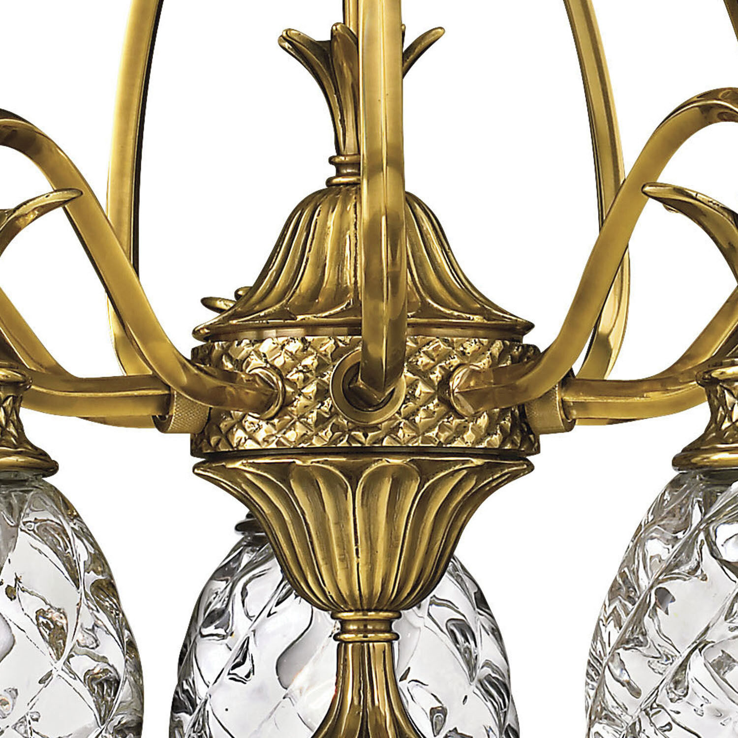 Plantation 5 Light 22.25 inch Burnished Brass Indoor Chandelier Ceiling Light