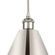 Ballston Cone 1 Light 16 inch Polished Nickel Mini Pendant Ceiling Light