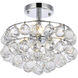 Savannah 3 Light 12 inch Chrome Flush Mount Ceiling Light