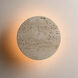 Discus LED 7.25 inch Travertine and Antique Bronze ADA Wall Sconce Wall Light