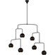 Christiane Lemieux Chaumont 6 Light 49.75 inch Aged Iron Chandelier Ceiling Light