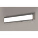 Visor LED 24 inch Black Vanity Light Wall Light