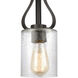 Market Square 1 Light 5 inch Oil Rubbed Bronze Mini Pendant Ceiling Light