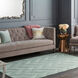 Central Park 60 X 36 inch Ice Blue/Sage Rugs, Rectangle