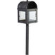 Hawthorne Adams Dark Antique Brass Path Light in Clear Seedy Glass
