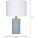 Roman 17.5 inch 60.00 watt Blue Leather Table Lamp Portable Light