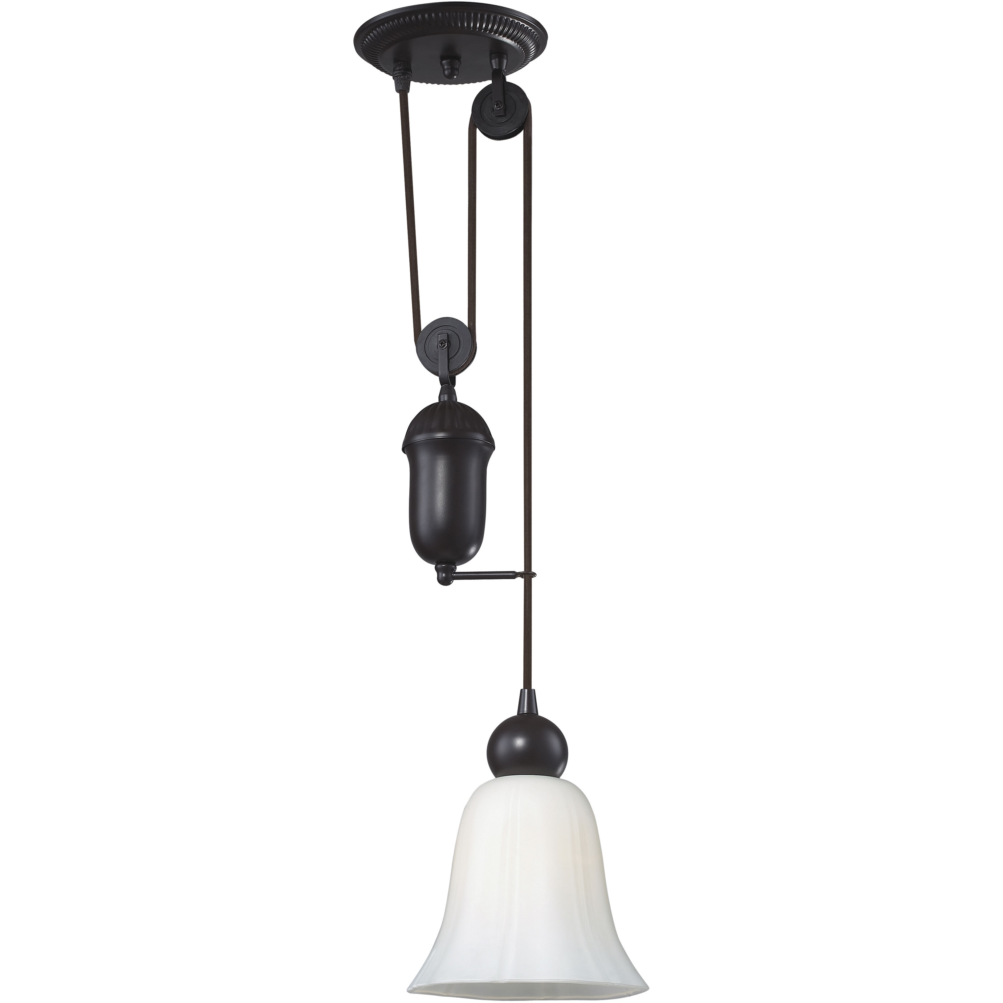 Farmhouse 1 Light 7 inch Oil Rubbed Bronze Mini Pendant Ceiling Light