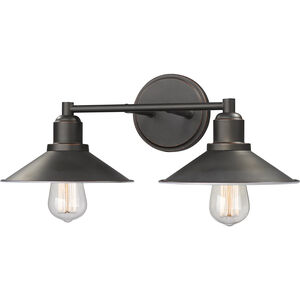 Casa 2 Light 18 inch Olde Bronze Vanity Wall Light in Olde Bronze Steel
