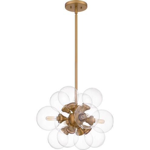 Glinda 4 Light 20 inch Brushed Weathered Brass Pendant Ceiling Light