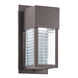 Sorel LED 11 inch Architectural Bronze Outdoor Wall, Small