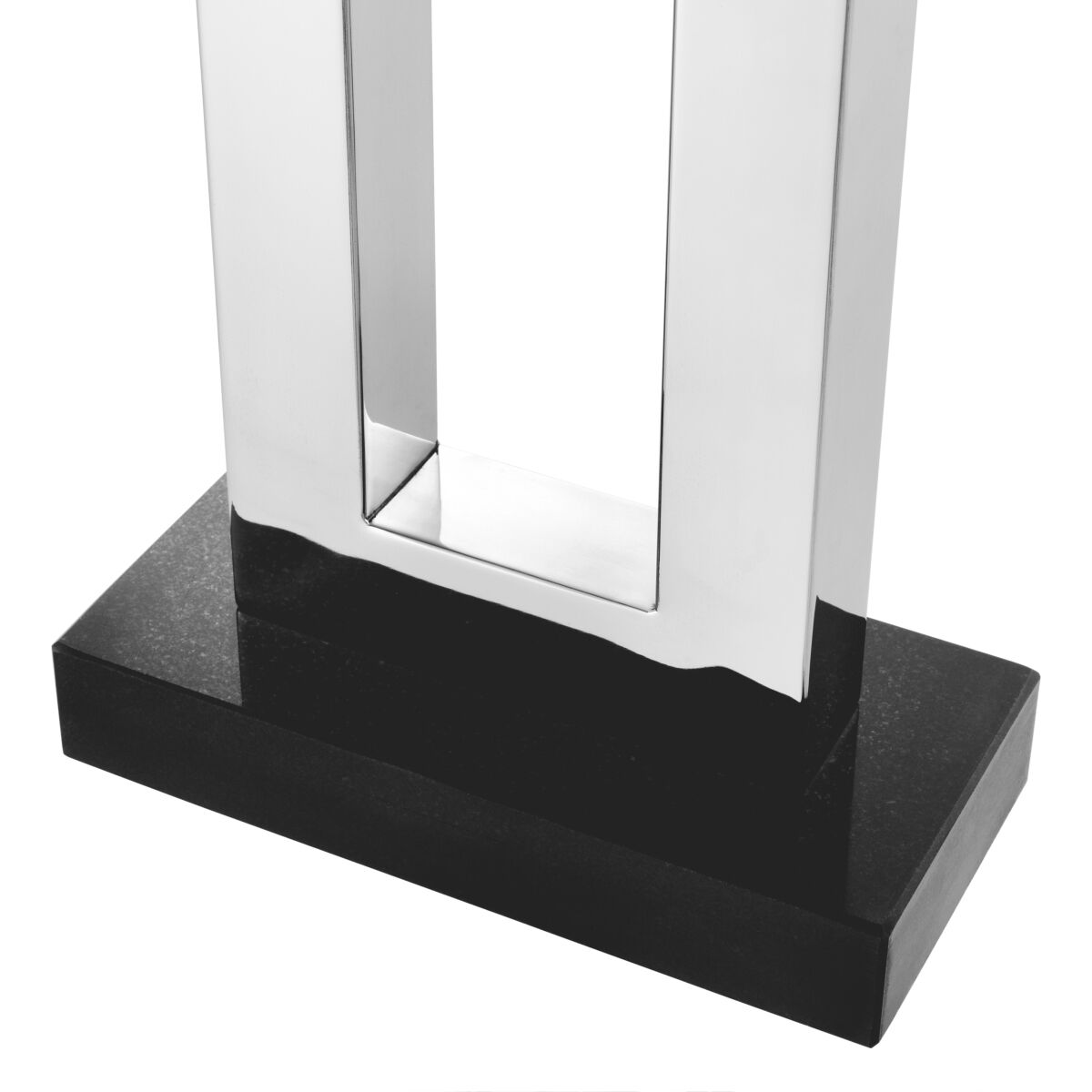 Arlington 27.95 inch 40 watt Polished Stainless Steel with Granite Base Table Lamp Portable Light