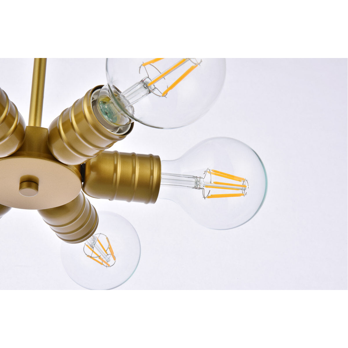 Reyes 6 Light 8.3 inch Brass Pendant Ceiling Light