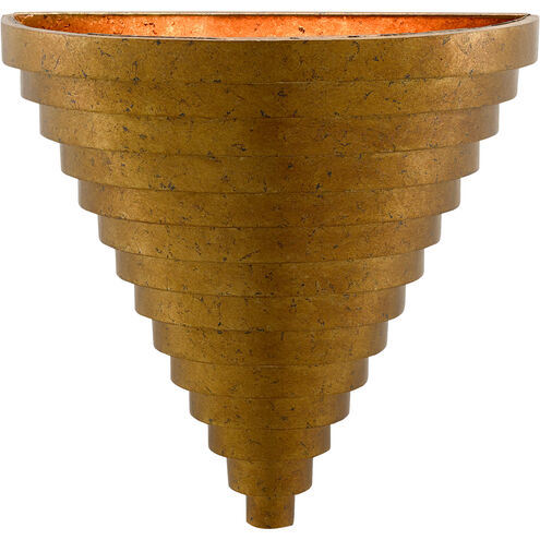 Wakefield 2 Light 17 inch New Gold Leaf Wall Sconce Wall Light, Bunny Williams Collection
