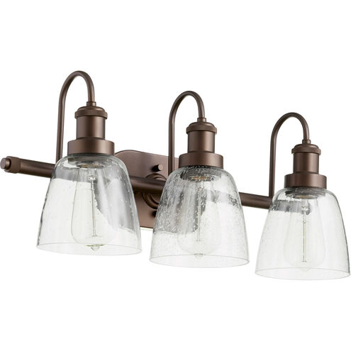 Fort Worth 3 Light 22.5 inch Oiled Bronze Vanity Light Wall Light