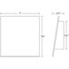 Angled Plane LED 8 inch Textured White Indoor-Outdoor Sconce, Inside-Out