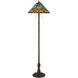 3108 Tiffany 63 inch 60.00 watt Antique Brass Floor Lamp Portable Light