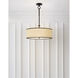 Thomas O'Brien Reed 2 Light 22 inch Bronze Hanging Shade Ceiling Light in Natural Paper with Black Trim
