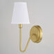 Briar LED 5 inch Muted Brass Wall Light