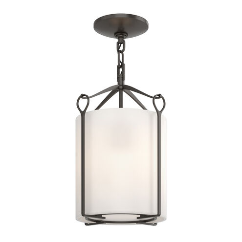 Bow 1 Light 9.8 inch Oil Rubbed Bronze Semi-Flush Ceiling Light in Opal