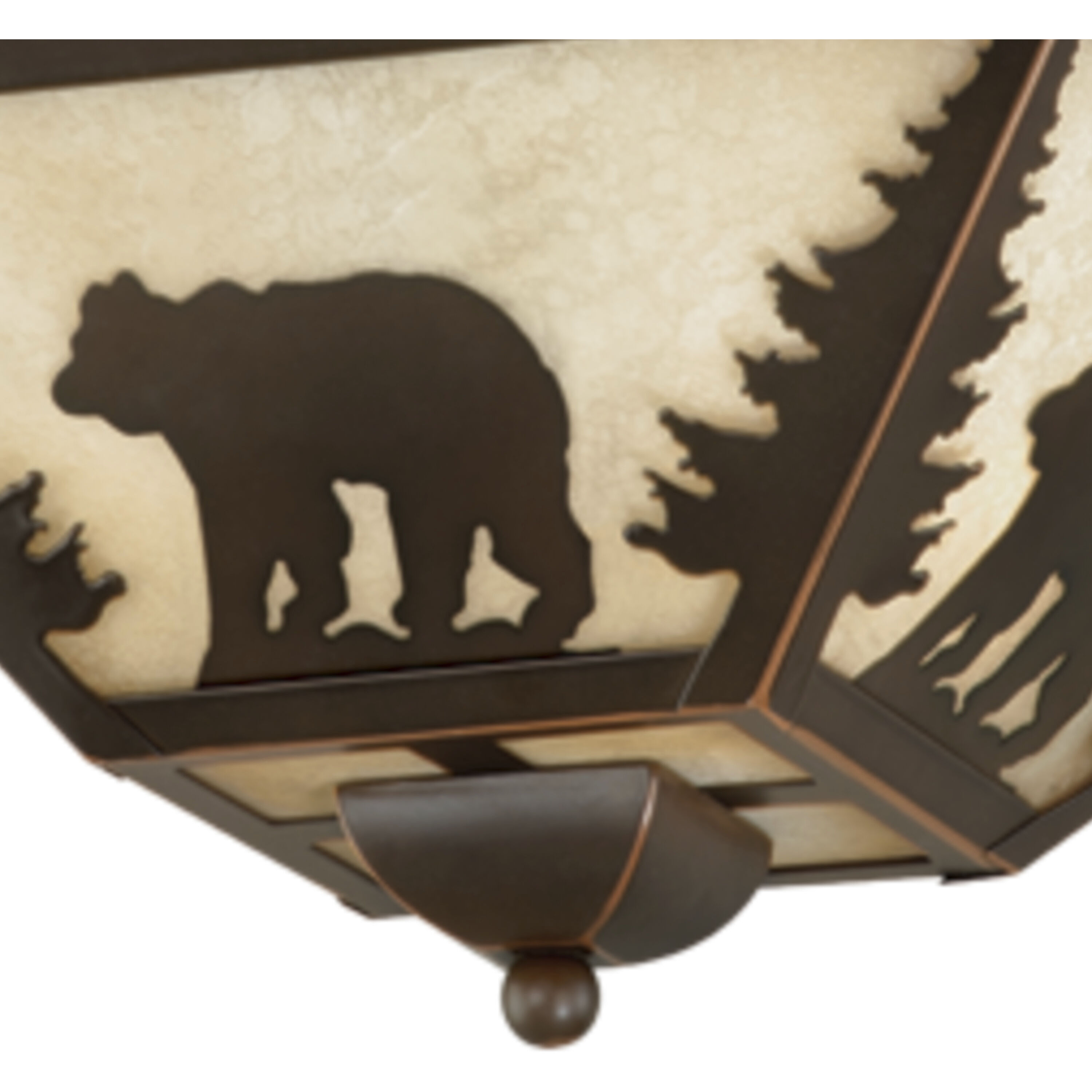 Bozeman LED 14 inch Burnished Bronze Flush Mount Ceiling Light