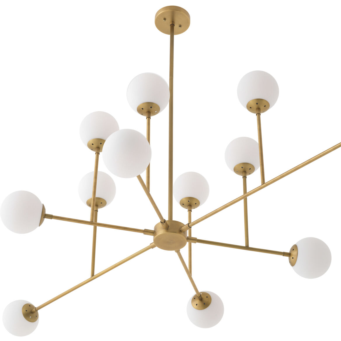 Aram 12 Light 73.62 inch Antique Brass Chandelier Ceiling Light