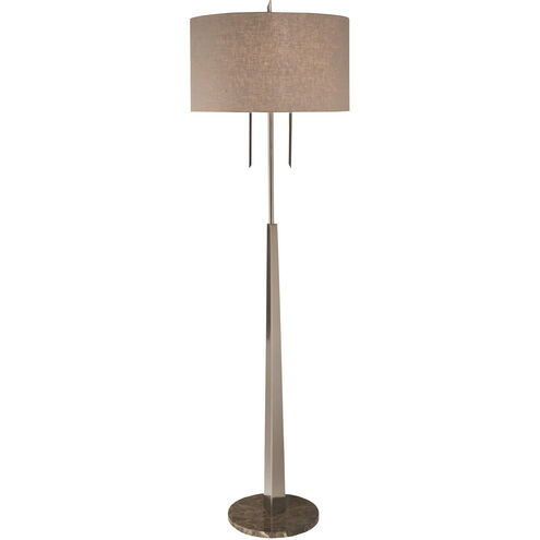 Tigers Eye 68 inch 100 watt Brushed Nickel Floor Lamp Portable Light