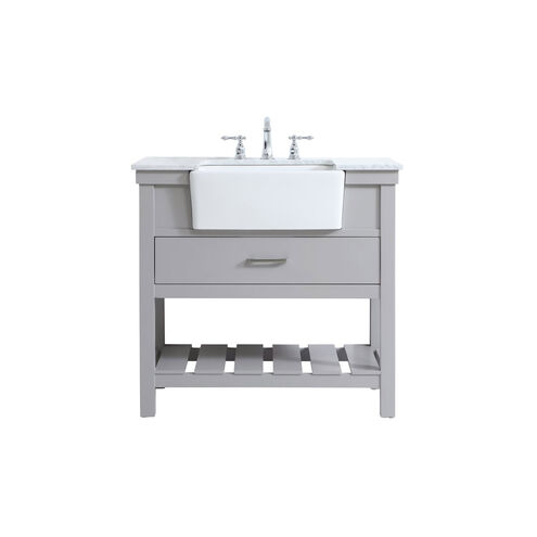Clement 36 X 22 X 34 inch Grey Bathroom Vanity Cabinet