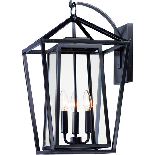 Artisan 3 Light 21 inch Black Outdoor Wall Mount