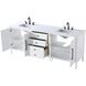 Blakely 84 X 34 inch White Bathroom Vanity Cabinet