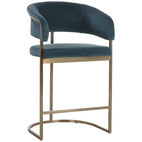 Marris 38 inch Gold / Danny Teal Counter Stool