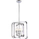 Canada 6 Light 23 inch Chrome Chandelier Ceiling Light