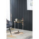 Verrill Gold/Clear Accent Table