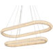 Bowen 2 Light 18 inch Satin Gold Chandelier Ceiling Light
